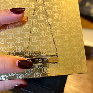 Brand New MK gold played necklace